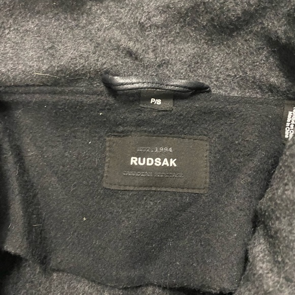 Rudsak wool coat draped collar - Picture 3 of 3